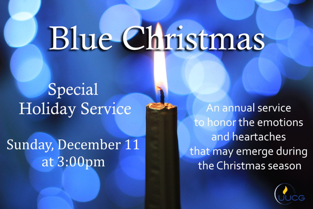 Blue Christmas Service on Dec. 11 Unitarian Universalist Congregation